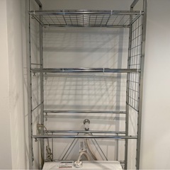 洗濯機収納ラックの画像
