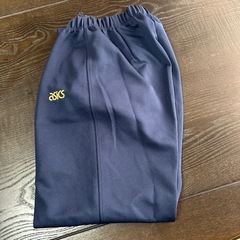 受け渡し予定者決定！asics ネイビー 上下セット Mサイズの画像