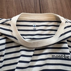 記名無し　mont-bell モンベル ロンT ボーダー キッズ 100cmの画像