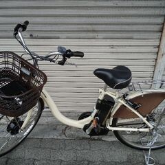 [BRIDGESTONE]  FRONTIA(フロンティア)24吋 電動アシスト自転車 B400リチウムオンバッテリー(クリームアイボリー)の画像