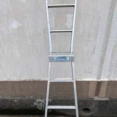 ４段 脚立 🪜 はしご アルミ製 踏み台『スカイホーム 240型』昭和レトロ 古道具」の画像