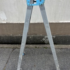 ４段 脚立 🪜 はしご アルミ製 踏み台『スカイホーム 240型』昭和レトロ 古道具」の画像