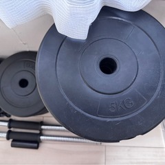 ダンベル60kg(片手30kg×2) バー×2の画像