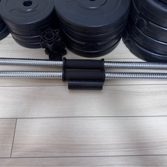 ダンベル60kg(片手30kg×2) バー×2の画像