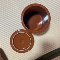 蓋付切立瓶  （保存容器・陶器製・漬物・漬けもの・ぬか漬け・梅干し）の画像