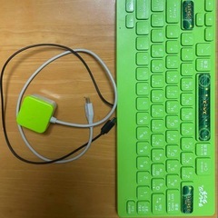 チャレンジタッチ　キーボード　カメラ　ライトグリーン　どこでもマスターセットの画像