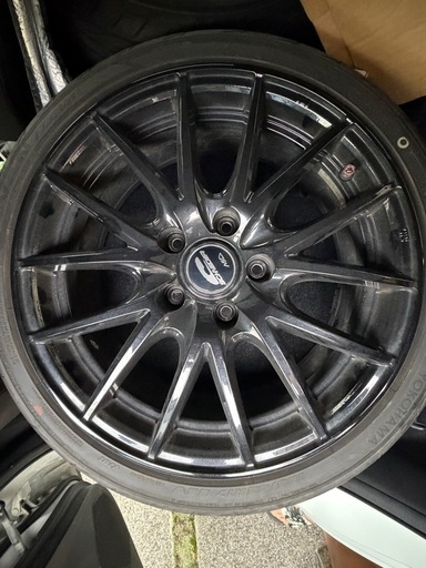 【値下げ]】タイヤ　ホイール　4本セット　ヨコハマ ADVAN フレバ V701 195/45R17ホイール付き