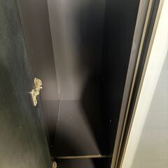 【ジャングルジャングル深井】★ワードローブ 収納家具 ブラック 黒 衣類収納 家具 簡易クリーニング済 堺市（中区 堺区 東区 西区 南区 北区）和泉市 河内長野市 富田林市 松原市 狭山市 深井 【FU2762】の画像