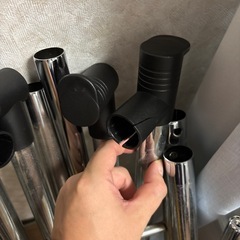 鉄パイプ　洗濯ラックの画像