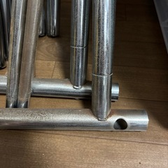 鉄パイプ　洗濯ラックの画像