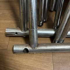 鉄パイプ　洗濯ラックの画像