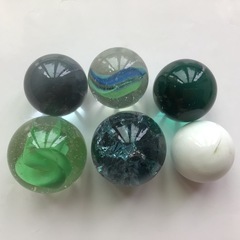 ビー玉⑥ 大きめサイズ 合計6個セットの画像