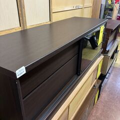 【ジャングルジャングル深井店】★ニトリ TVボード 茶 ブラウン テレビ台 収納家具 簡易クリーニング済 堺市（中区 堺区 東区 西区 南区 北区）和泉市 河内長野市 富田林市 松原市 狭山市 深井 【FU2763】の画像