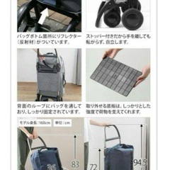 ROLSER ロルサー 折りたたみキャリーカート パープルの画像