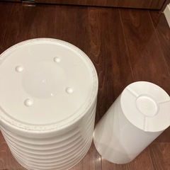 白の鉢カバー 2点セットの画像