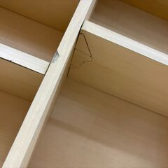 リユースのサカイ栃木店★ジモティ割あり★  本棚 ベージュ W100×D25×H76 クリーニング済み TC10952の画像