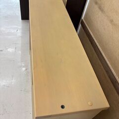 リユースのサカイ栃木店★ジモティ割あり★  本棚 ベージュ W100×D25×H76 クリーニング済み TC10952の画像