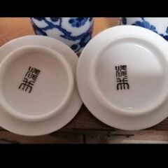 湯飲み　蓋付き　二個セット　夫婦の画像