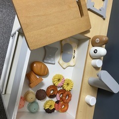 木製　ままごと　キッチンの画像