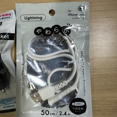 iPhone充電器　袋に入ってるのは新品未使用ですの画像