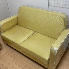 黄色の（ソファーとオッドマン）2セットの画像