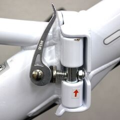 ≪ZS694ジ≫ 未使用品 CAPTAIN STAG/キャプテンスタッグ 自転車 折り畳み/折りたたみ ライヤーFDB206 YG-0277 ホワイト 現状品の画像