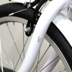 ≪ZS694ジ≫ 未使用品 CAPTAIN STAG/キャプテンスタッグ 自転車 折り畳み/折りたたみ ライヤーFDB206 YG-0277 ホワイト 現状品の画像