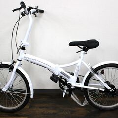 ≪ZS694ジ≫ 未使用品 CAPTAIN STAG/キャプテンスタッグ 自転車 折り畳み/折りたたみ ライヤーFDB206 YG-0277 ホワイト 現状品の画像