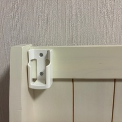 ニトリ　収納付きシングルベッドフレーム　白の画像