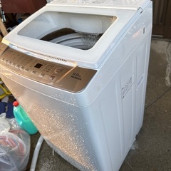 超美品　洗浄済み　YAMADASELECT 洗濯機 8kg ゴールド YWMTV80G1の画像