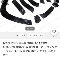 オーバーフェンダー 　トヨタ　ヴァンガード の画像