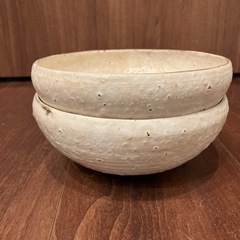陶器市購入　作家さんの器 中鉢　2個セット ペアの画像