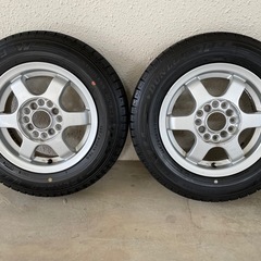 DUNLOPスタッドレス＋アルミ バリ山 145/80R13 4本 の画像