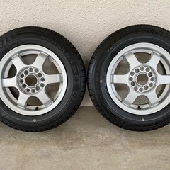 DUNLOPスタッドレス＋アルミ バリ山 145/80R13 4本 の画像