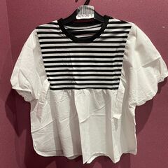 レディース ボーダー カットソー 脇のボタンでサイズ調整可能　まとめ買い歓迎　卸ます　アマゾン引き上げ商品　倒産品　ネット商材　転売　卸し　問屋　転売OK　アマゾン　商品　景品　コンペの画像