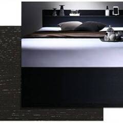 セミダブル・Newデザイン2杯収納コンセント付きベッド・ウッドブラック 9-5 セミダブル・Newデザイン2杯収納コンセント付・ウッドブラック