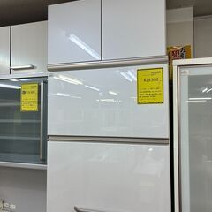 【ジャングルジャングル深井店】★スリムハイタワー食器棚 白 収納家具 家具 キッチン家具 簡易クリーニング済 堺市（中区 堺区 東区 西区 南区 北区）和泉市 河内長野市 富田林市 松原市 狭山市 深井 【FU2766】の画像