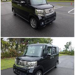 平成 26 年式／ホンダ／NーBOX カスタム／SS パッケージ／中期モデル／ディーラー 定期点検 整備車両／無事故／エアロパーツ／アルミホイール／両側パワースライドドア／スマートキー／ナビ／フルセグテレビ／ETC／ワコーズ エンジンオイルなど交換／ 車内 清掃済み／ 車検 09/10の画像