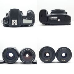 【全国送料無料】 Canon EOS Kiss 60D✨ カメラバッグ付き 望遠 ダブルレンズセット スマホ転送OK ハイアマチュア機ズームセット✨ 届いたらすぐに使えます✨ キヤノン キャノンの画像