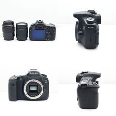 【全国送料無料】 Canon EOS Kiss 60D✨ カメラバッグ付き 望遠 ダブルレンズセット スマホ転送OK ハイアマチュア機ズームセット✨ 届いたらすぐに使えます✨ キヤノン キャノンの画像