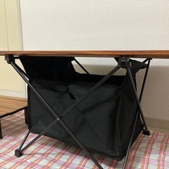 キャンプ用テーブル　2台(大、小) コンパクト  未使用　組立式 の画像