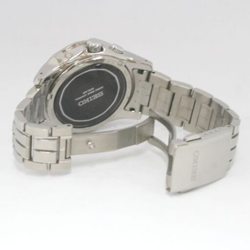 動作品 SEIKO BRIGHTZ ソーラー電波腕時計 8B43-0AA0 3針 ビッグデイトカレンダー SAGA013 チタン ブラックダイヤル 札幌市 清田区 平岡 動作品 SEIKO BRIGHTZ ソーラー電波腕時計 8B43-0AA0 3針 ビッグデイト