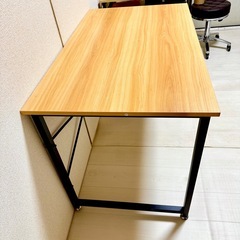 美品☆木目調　デスク テーブル 机の画像