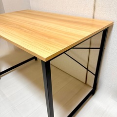 美品☆木目調　デスク テーブル 机の画像