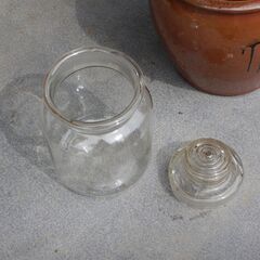 漬物用の甕・果実酒など用のガラス容器の画像
