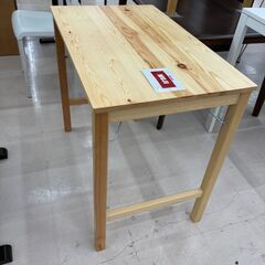 リユースのサカイ栃木店★ジモティ割あり★  折りたたみテーブル ベージュ W80×D50×H70 クリーニング済み TC10955の画像
