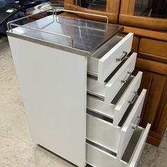 I 2510-126 5段引き出しワゴン キズ 汚れありの画像