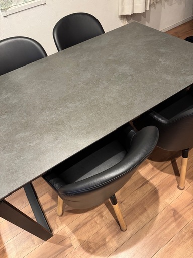 最終下げ！ニトリ セラミックテーブル　IKEA　回転チェアセット