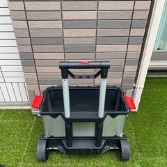 清掃済み　工具箱　3段　キャリー　ハンドル付　ステンレスの画像
