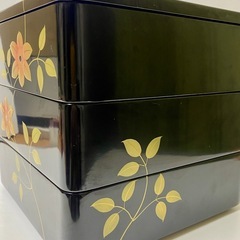 美品　高級　三段重箱　会津塗　漆器　漆塗　天然木の画像